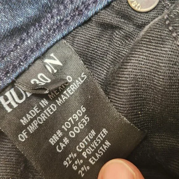 Hudson Colin Flap Skinny Jeans Size 30 - Picture 7 of 8